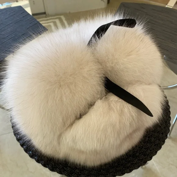 Accessories | Fur White Hat Nwot | Poshmark display picture 2